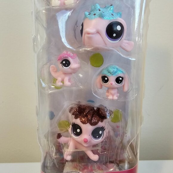 Hasbro Littlest Pet Shop Strawberry Collection Set Collie Dog Bird New LPS 2017 - Picture 3 of 7